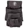 Klein Tools Powerline 3-Pocket Black Utility Pouch