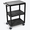 Luxor 24 X 18 Flat-Shelf Cart - Three Shelves