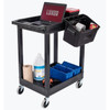 Luxor 24 X 18 Plastic Utility Tub Cart With Outrigger Utility Cart Bins