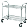 Quantum Storage Systems 24x36x37-1/2 In Wire 2-Shelf Cart
