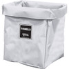 Royal Basket Trucks 6 Bushel X-Frame Replacement Bag, White Vinyl Labeled Towels