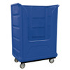 Royal Basket Trucks 48 Cubic Foot Bulk Poly Truck 48 X 28 X 61 X 68 1/2, Blue