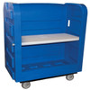 Royal Basket Trucks 36 Cubic Foot Turnabout Truck, Blue, With One Molded Shelf