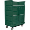 Royal Basket Trucks 48 Cubic Foot Turnabout Truck, Green, With Two Wire Shelves
