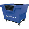 Royal Basket Trucks 26.5 Cubic Foot Mail Truck, Blue, Includes Recycling Decal