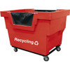 Royal Basket Trucks 26.5 Cubic Foot Mail Truck, Red, Includes Recycling Decal