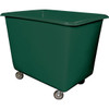 Royal Basket Trucks 18 Bushel Polyethylene Truck, Green, Galvanized Steel Base