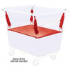 Royal Basket Trucks 8 Bushel Polyethylene Spring Lift, Red