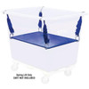Royal Basket Trucks 14 Bushel Polyethylene Spring Lift, Blue