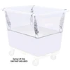 Royal Basket Trucks 14 Bushel Polyethylene Spring Lift, White
