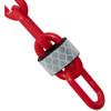 Mr. Chain 2 Inch X 25 Feet Red Reflective Plastic Barrier Chain