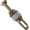 Mr. Chain 2 Inch X 100 Feet Khaki Gold Reflective Plastic Barrier Chain