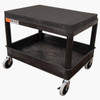 Luxor 18" X 24" Mobile Mechanics Seat Utility Cart In Black