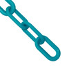 Mr. Chain 1 Inch X 100 Feet Turquoise Plastic Barrier Chain