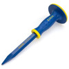 Estwing 5/8-Inch Pointed Tip Masonry Chisel With Grip Guard Blue