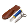 Estwing Cable Splicing Scissor/Knife Set W/Sheath Blue Yellow