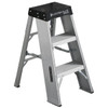 Louisville Ladder Ay8000 3 Ft. 375 Lb. Aluminum 3-Step Stool