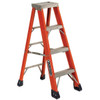 Louisville Ladder Fs1300hd 4 Ft. 375 Lb. 3-Step Fiberglass Step Ladder