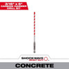 Milwaukee 3/16" X 4" X 6" Shockwave Carbide Hammer Drill Bit