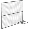 Vestil Construction Barrier - Add-On Unit 1 Panel 1 Base And 1 Pair Connectors