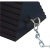 Vestil Rubber Wheel Chock With Chain Hanger