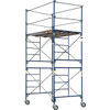 Metaltech Saferstack 2 Level Scaffold Platform Tower W/ Braces And Guardrail