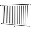 PEAK 1/2"X 72"X 4' Aquatine Pool Fence Rail And Picket Kit In Black Aluminum