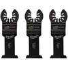 Milwaukee Open Lok 1-3/8" High Carbon Steel Universal Fit Wood Cutting Multi-Tool Oscillating Blade, 3-Pack