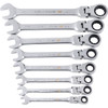 Gearwrench 90-Tooth SAE Ratcheting Flex-Head Combo Wrench Set W/ Tray