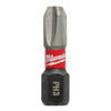 Milwaukee Shockwave 1 In. Phillips #3 Alloy Steel Insert Bit Package Of 2