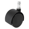 Safco Task Master Carpet Casters, 2" Wheel, Black, Set Of 5