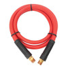 Steelman Weather-Resistant 1/2" ID X 5' Rubber Whip Air Hose, 3/8" X 1/2" Npt