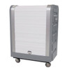 Royal Basket Trucks Tambour Poly Truck 48cf Gray 2 Fixed, 2 Swivel