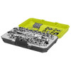 Ryobi 3/8" Drive Rachet And Socket Set With Case, 28 Piece