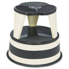Cramer Kik-Step Steel Step Stool, 350 Lb Cap, 16" Dia. X 14 1/4h, Sand