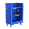 R&B Wire Products 48 Cubic Foot Blue Heavy Duty Turnabout Truck - 38 Bushel