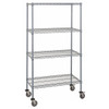Quantum Storage Systems Mobile Cart 60"W X 24"D X 69"H Gray Epoxy