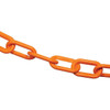 Mr. Chain 2" X 500 Safety Orange Biodegradable Plastic Safety Chain