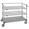 Quantum Storage Systems 3 Stainless Steel Open Surgical Case Cart, 24"X36"X48"