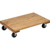 Vestil 900 Lb Capacity Economy Solid Deck Hardwood Dolly 24 X 16", (2-Pack)