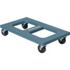 Vestil 1000 Lb Capacity Blue Polyethylene Flush Top Dolly 30" X 18"