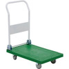 Vestil 250 Lb Green Plastic Folding Handle Platform Truck 30" X 18"