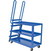 Vestil 1000 Lb Capacity Blue Steel Mold-On Rubber High-Duty Truck 51" X 21.5"