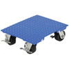 Vestil 1200 Lb Capacity Blue Steel Swivel Plate Dolly 24" X 18"
