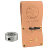 Klein Tools Beige Leather Connecting Bar Holder 6.75" With Lock Collar