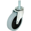Shepherd 1/2 X 1-1/2 In Threaded Stem Gray Non-Marking Rubber Swivel Caster