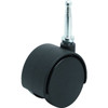 Shepherd 2" Stem Dual Wheel Furniture Caster - 90 Lb Load Per Caster Package Of 2