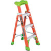 Louisville Ladder 4 Ft. Fiberglass Cross-Step Ladder, Convertible, Type 1A