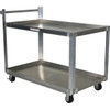 Vestil Silver Service Cart 28 X 48" With 2-Shelf
