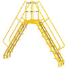 Vestil Yellow Steel 12-Step Alternating Crossover Ladder 138 X 127"